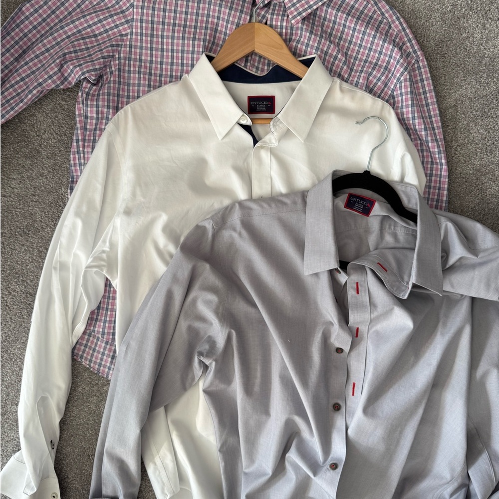 3 untuckit dress shirts